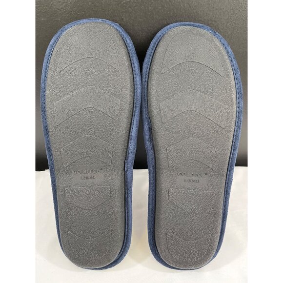 Goldtoe Premier Memory Foam Men\'s Navy Blue Slippers Size L SKU 6074 main image 6